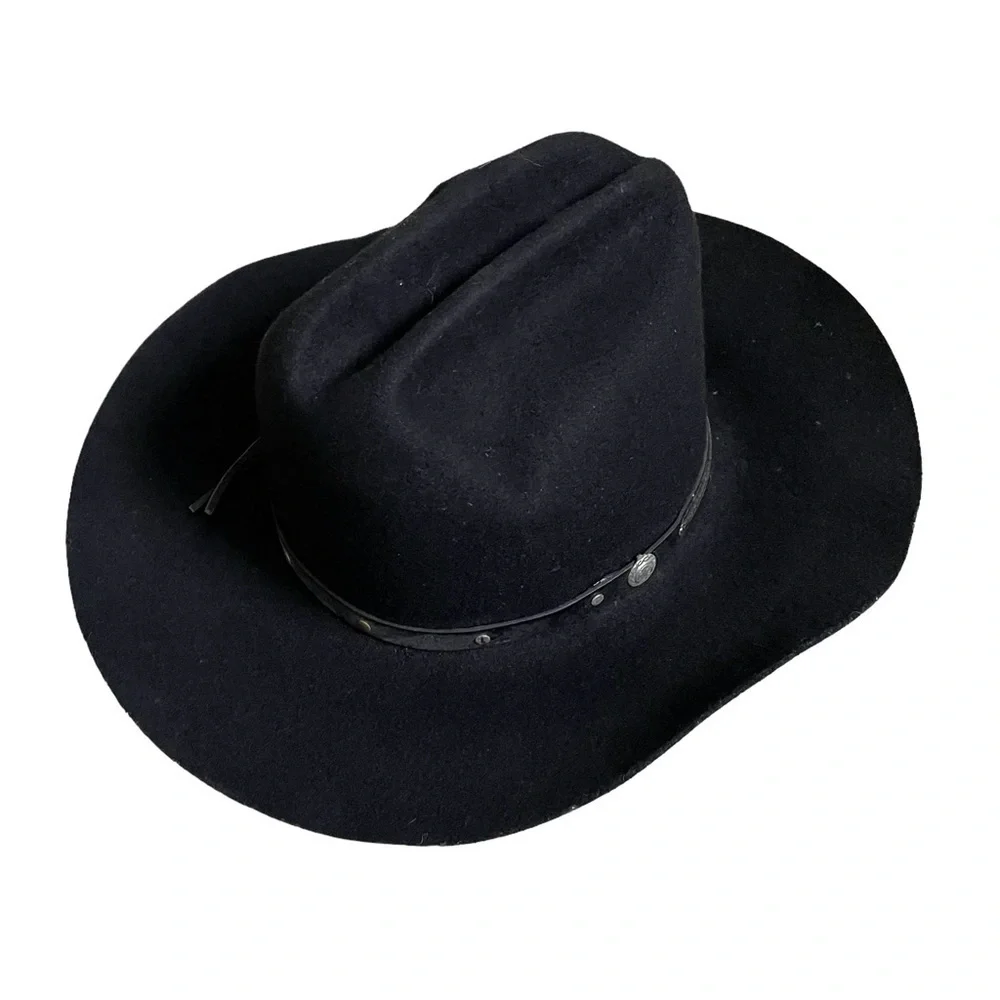 EDDY BROS Wool Cowboy Western ROGO II Hat Black 6 7/8